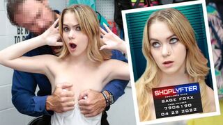 Shoplyfter - Small Titted Youngster Thief Sage Fox Gets Caught Red-handed