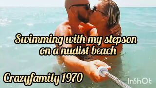 Swimming with stepmom naked in the sea