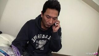 Thai Masseuse seduce to Cream pie Fuck by old Client at Thai Massage at home in FUll Uncensored Porn
