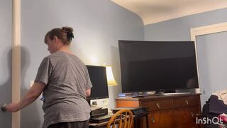 Older plays with her son in law and he fills her twat with a lot of jizz!