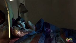 A seasoned woman was vocalizing profanity at a fiance's genital region while engaging in anal intercourse with her companion.
