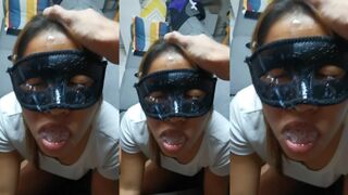Oriental student pays her rent