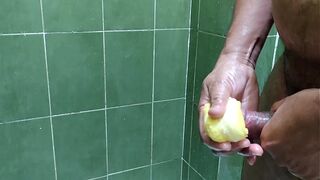 Exciting cums on with masturbate